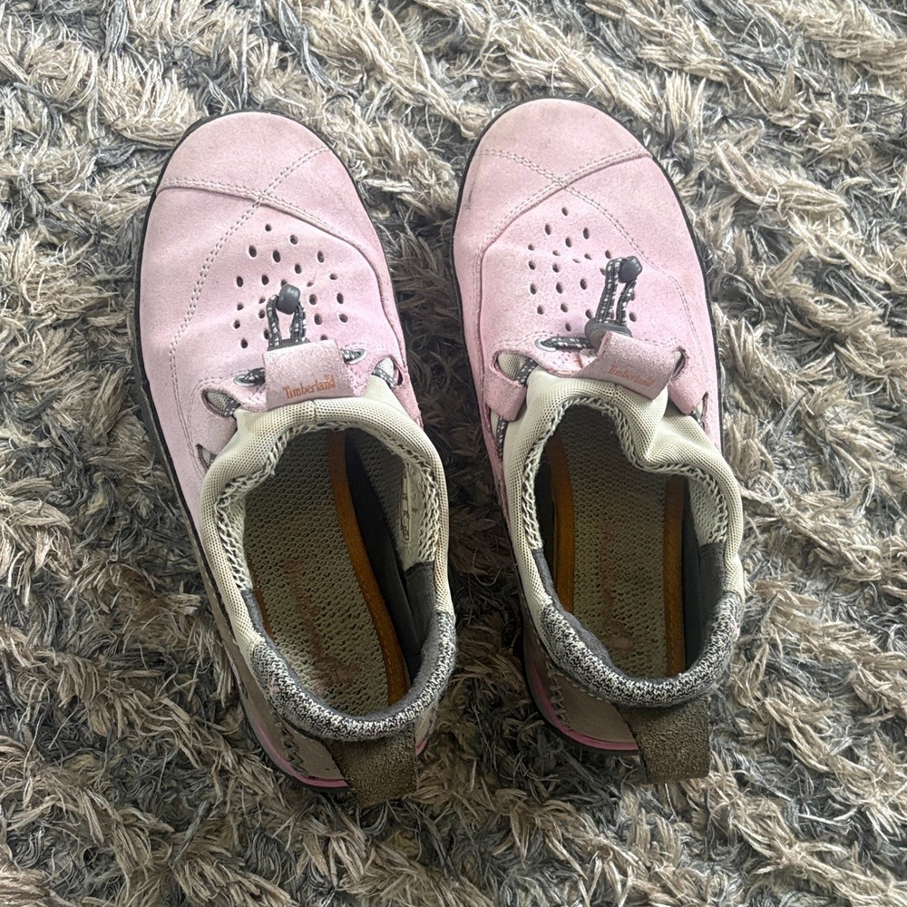 Timberland Pink and Gray Women's Sneakers EUR 36